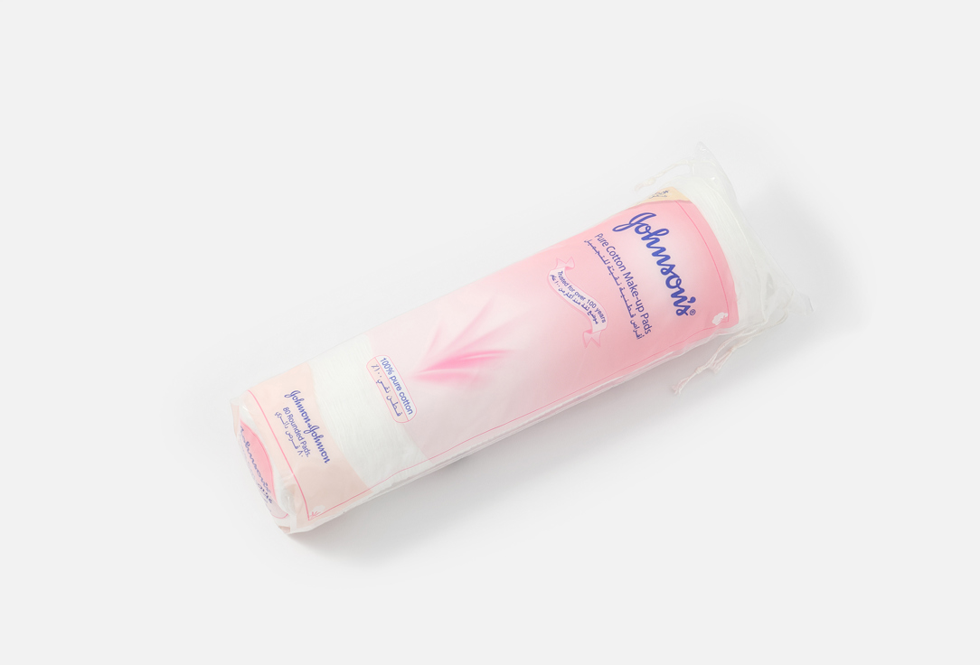 Johnson & Johnson Cotton Pads Pure Cotton Make-up Pads 80 pcs Johnson & Johnson Cotton Pads Pure Cotton Make-up Pads