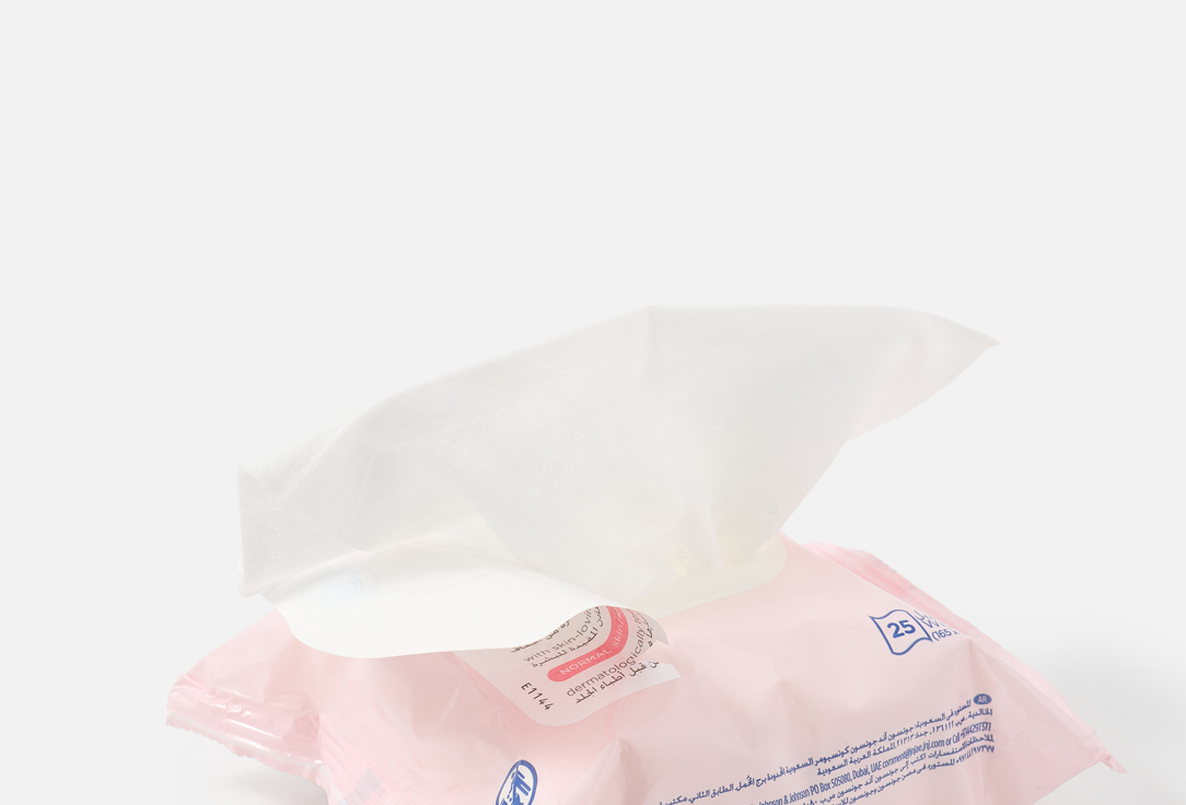 Johnson & Johnson Cleansing Face Wipes Micellar Wipes 25 pcs Johnson & Johnson Cleansing Face Wipes Micellar Wipes