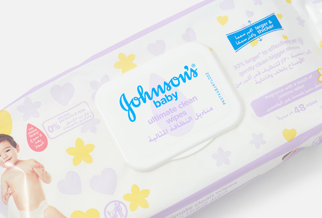 Johnson & Johnson Cleansing Baby Wipes Ultimate Clean Wipes 48 pcs Johnson & Johnson Cleansing Baby Wipes Ultimate Clean Wipes