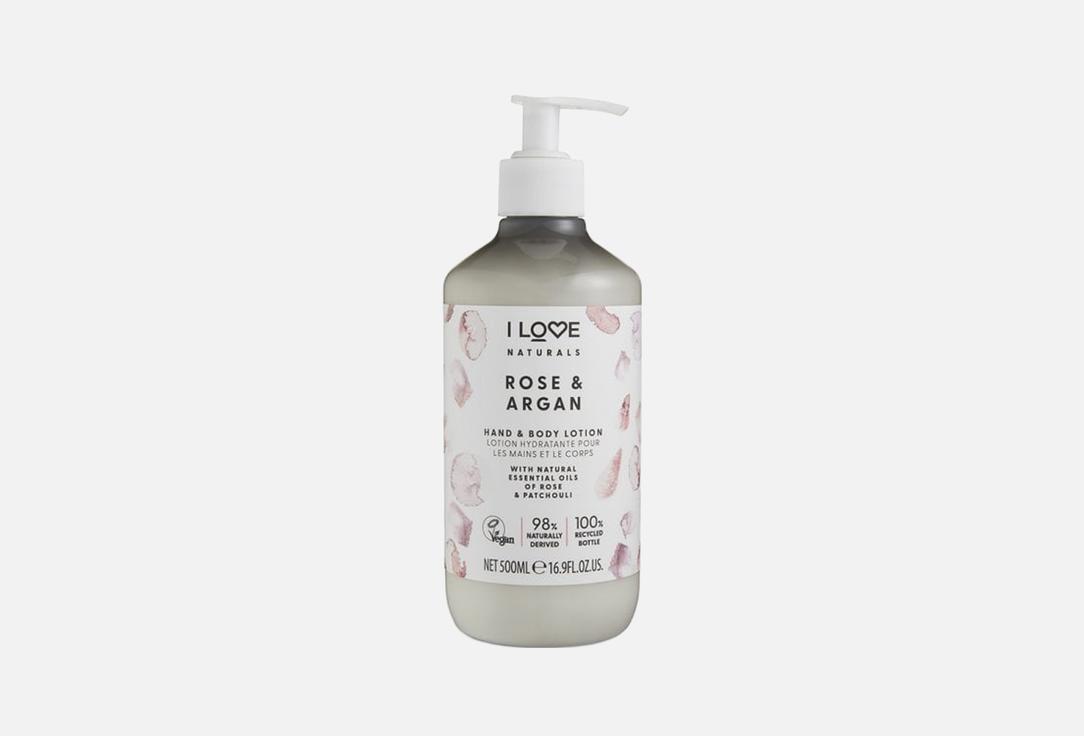 I LOVE Naturals Moisturizing hand & body lotion Rose & Argan 500 ml I LOVE Naturals Moisturizing hand & body lotion Rose & Argan