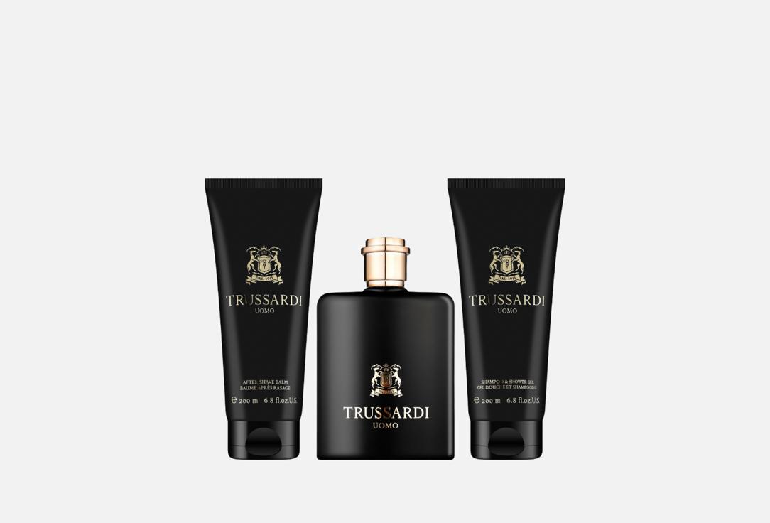 Trussardi Gift Set: Eau de Toilette, Shower Gel, After Shave Blm UOMO