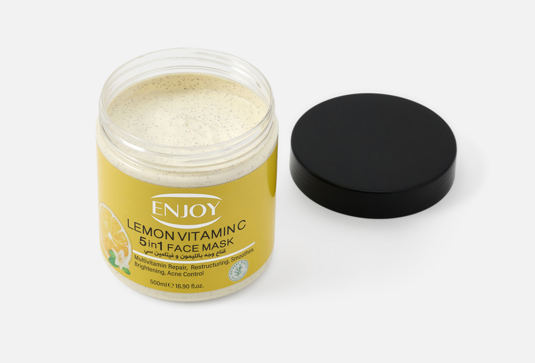 Enjoy Whitening Face & Body Mask lemon Whitening Mask 500 ml Enjoy Whitening Face & Body Mask lemon Whitening Mask