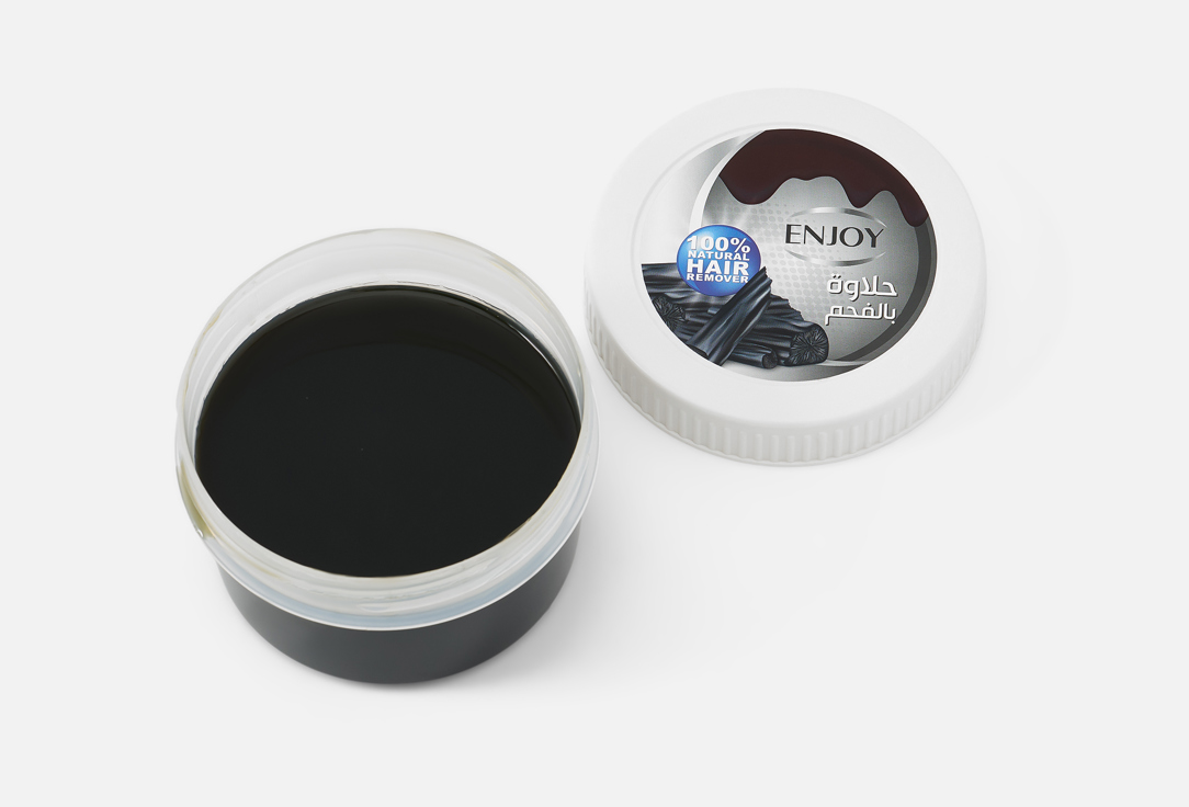 Enjoy Depilatory Body Paste Charcoal Hair Remover 400 Enjoy Depilatory Body Paste Charcoal Hair Remover