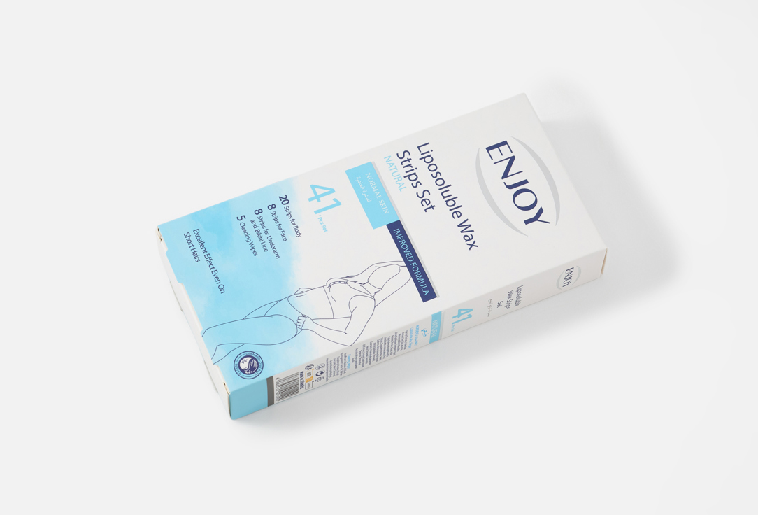 Enjoy Body Wax Strips For Normal Skin Liposoluble Natural Wax Strips 41 pcs Enjoy Body Wax Strips For Normal Skin Liposoluble Natural Wax Strips