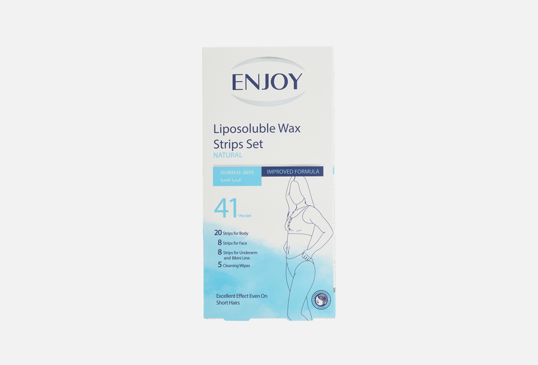 Enjoy Body Wax Strips For Normal Skin Liposoluble Natural Wax Strips 41 pcs Enjoy Body Wax Strips For Normal Skin Liposoluble Natural Wax Strips