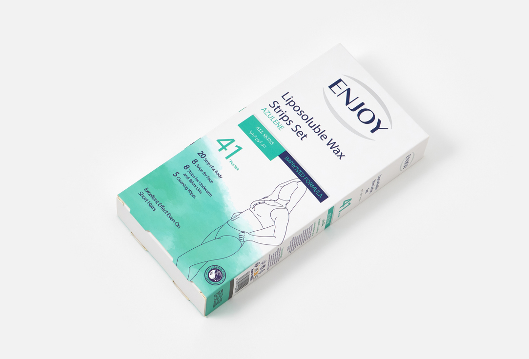Enjoy Body Wax Strips Liposoluble Azulene Wax Strips 41 pcs Enjoy Body Wax Strips Liposoluble Azulene Wax Strips