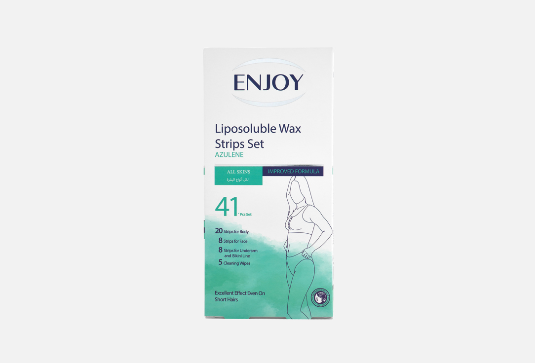 Enjoy Body Wax Strips Liposoluble Azulene Wax Strips 41 pcs Enjoy Body Wax Strips Liposoluble Azulene Wax Strips