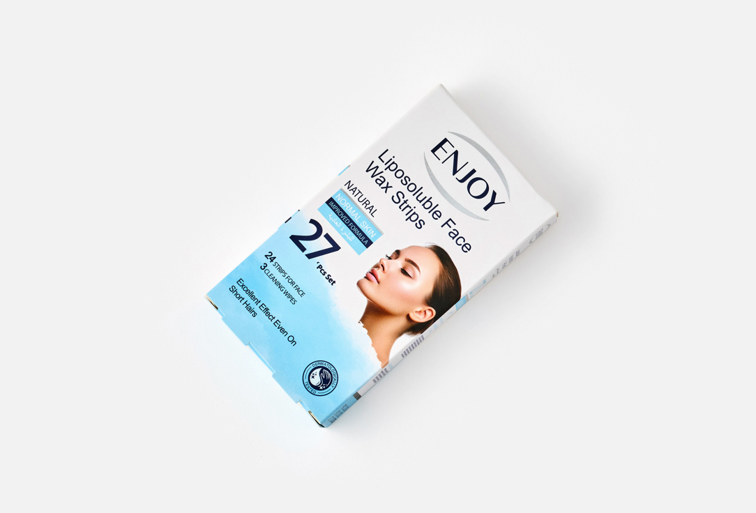 Enjoy Face Wax Strips For Normal Skin Liposoluble Natural Strips