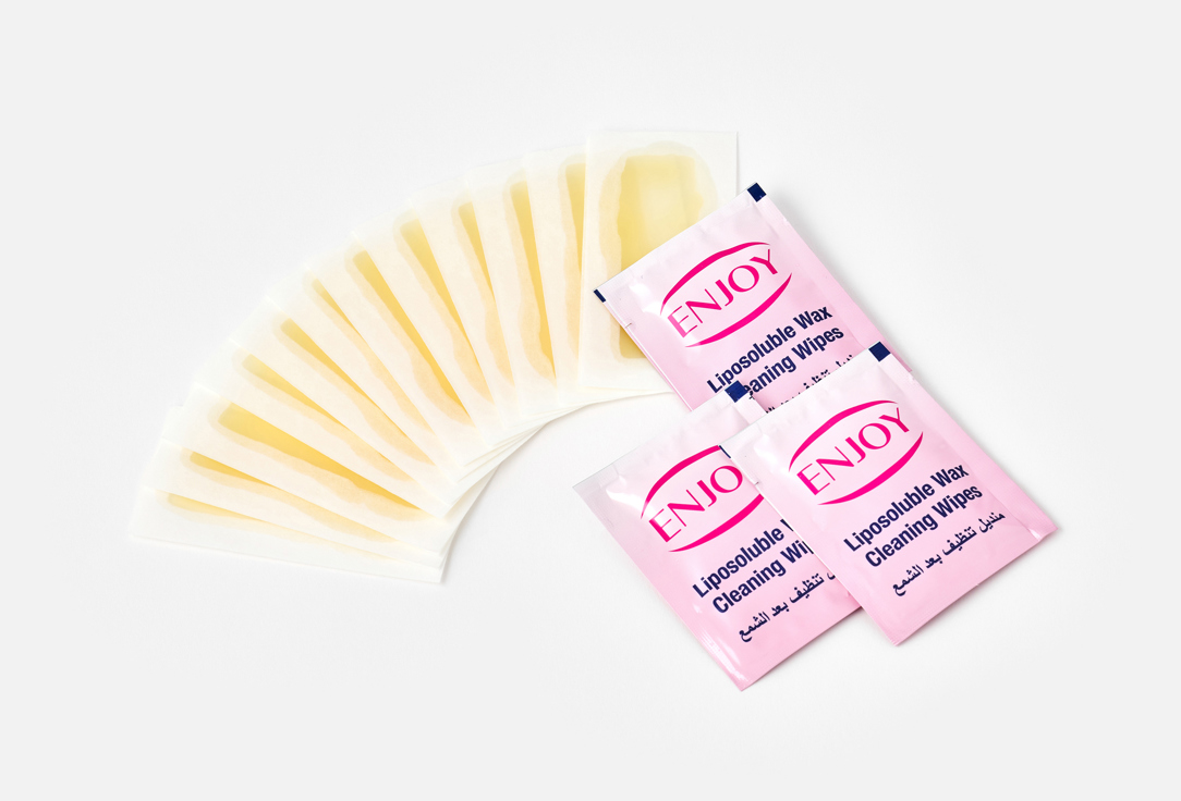 Enjoy Face Wax Strips For Normal Skin Liposoluble Natural Strips