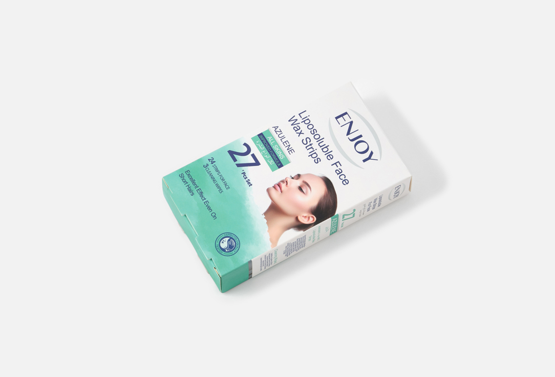 Enjoy Face Wax Strips Liposoluble Azulene Strips 27 pcs Enjoy Face Wax Strips Liposoluble Azulene Strips