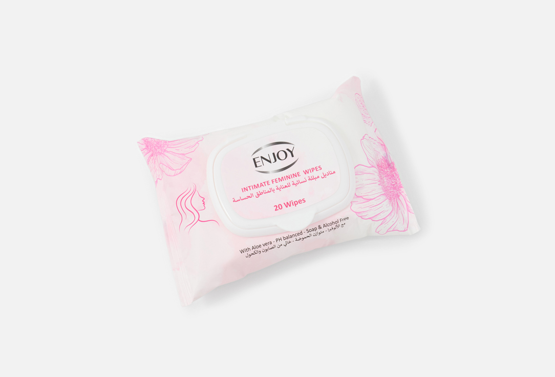 Enjoy Feminine cleansing wipes Intimate Feminine Wipes 20 pcs Enjoy Feminine cleansing wipes Intimate Feminine Wipes