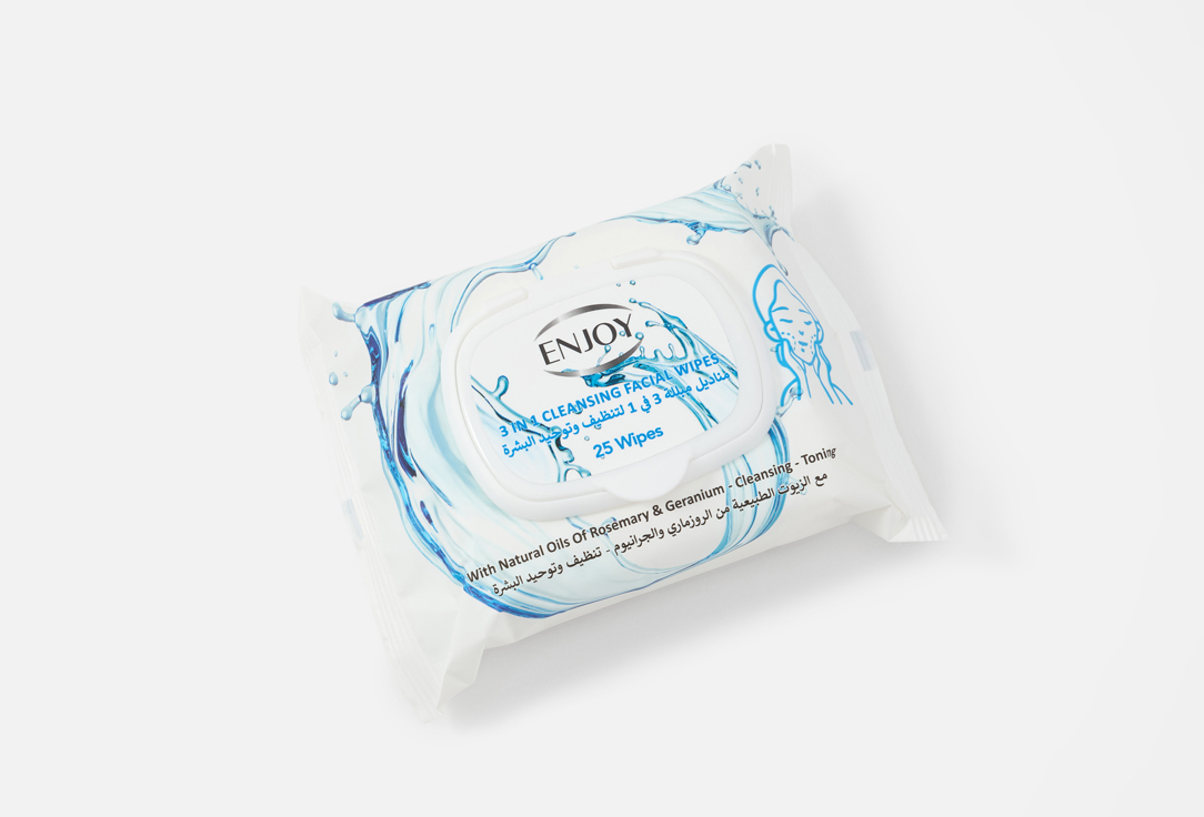 Enjoy Cleansing Facial Wipes 3-in-1 Cleansing Wipes