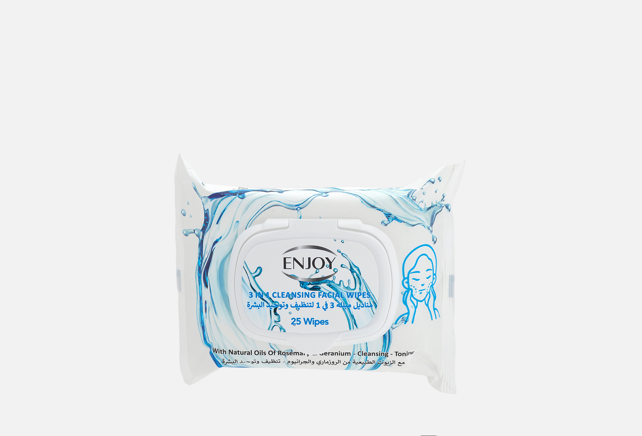 3-in-1 Cleansing Wipes  25 