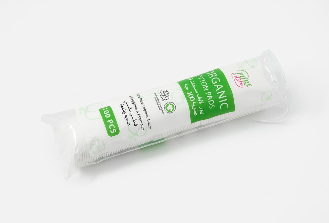 Pure life Cotton Pads Organic Cotton Pads 100 pcs Pure life Cotton Pads Organic Cotton Pads