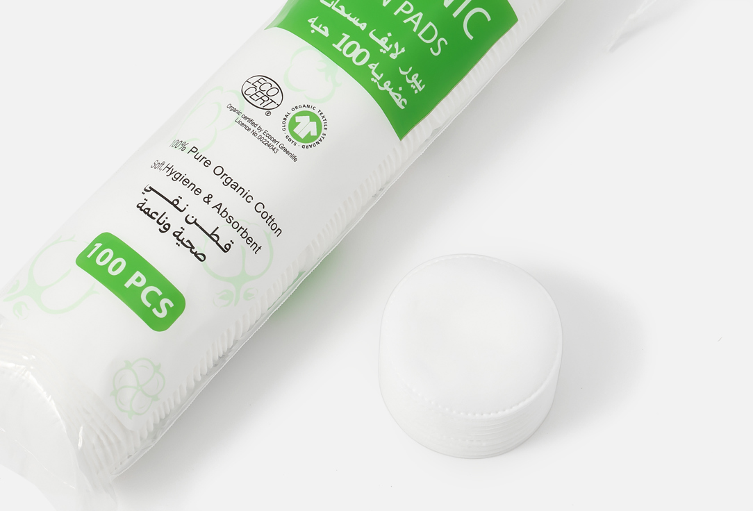 Pure life Cotton Pads Organic Cotton Pads 100 pcs Pure life Cotton Pads Organic Cotton Pads