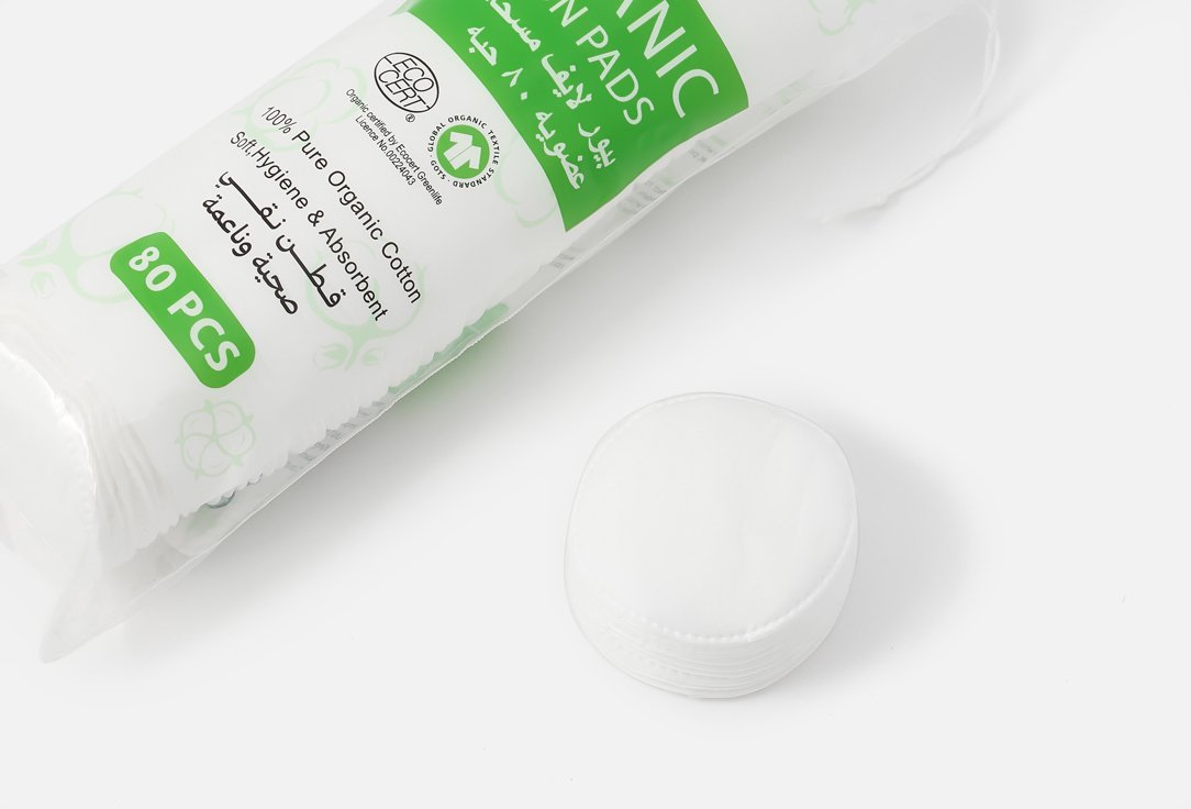 Pure life Cotton Pads Organic Cotton Pads 80 pcs Pure life Cotton Pads Organic Cotton Pads