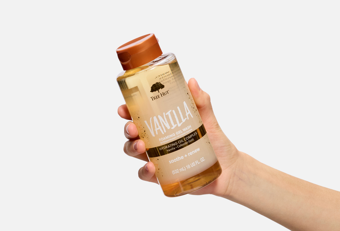 Tree Hut Foaming hydrating body gel wash cleanser Vanilla