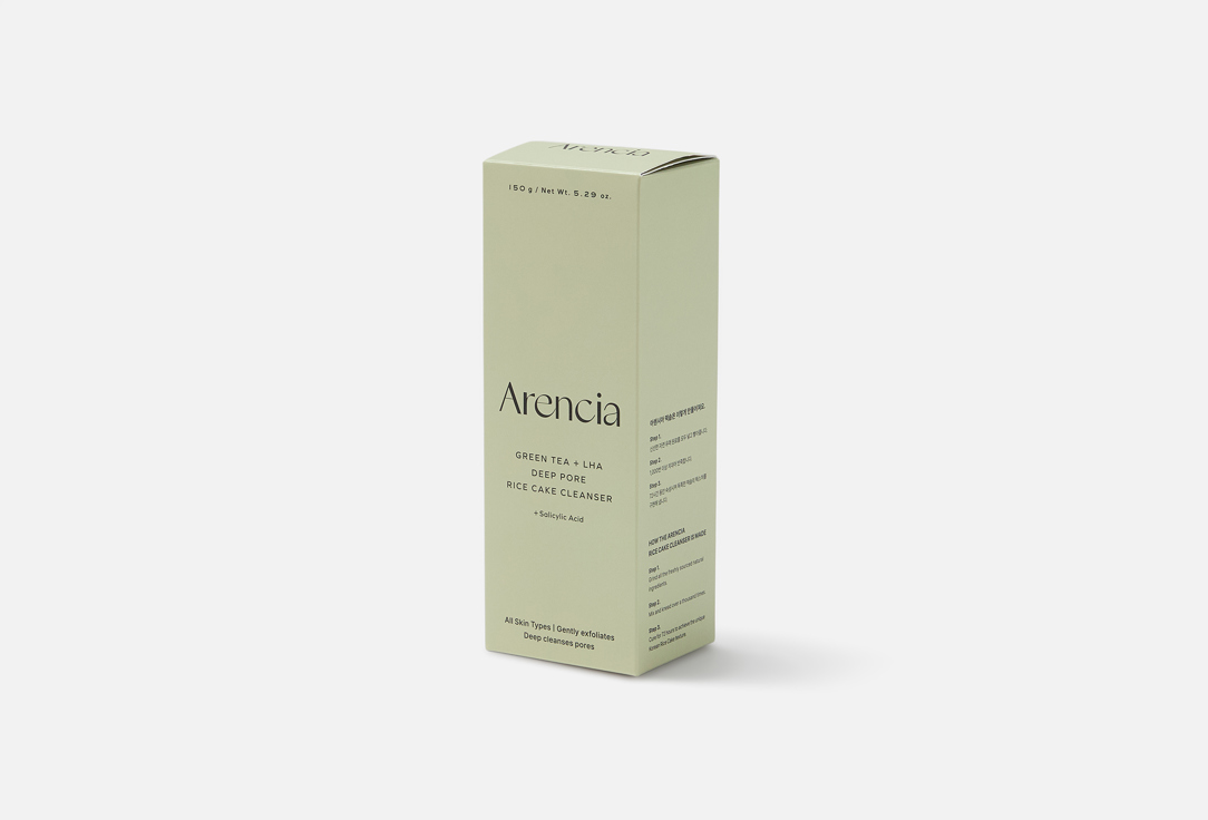 Arencia Cleansing Face Foam Green Tea + LHA Deep Pore 150 g Arencia Cleansing Face Foam Green Tea + LHA Deep Pore
