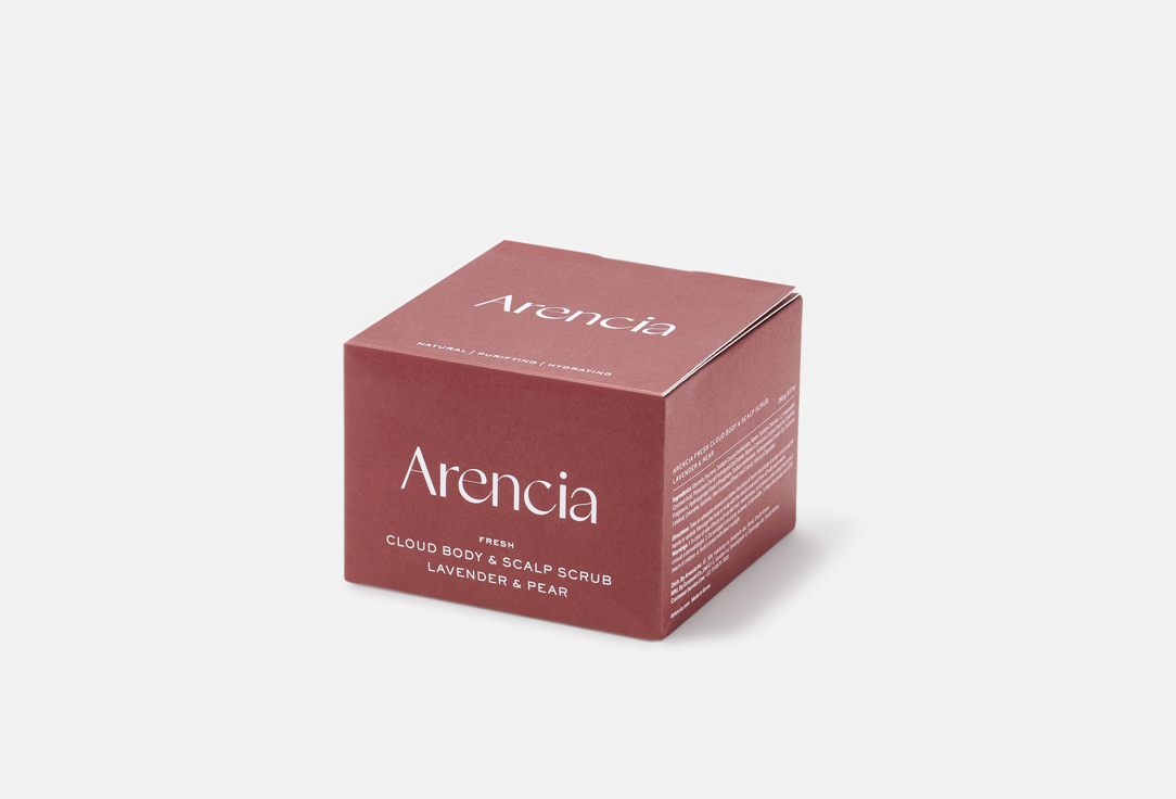 Arencia Exfoliating Body & Scalp Scrub Cloud Body & Scalp Scrub Lavender & Pear 260 g Arencia Exfoliating Body & Scalp Scrub Cloud Body & Scalp Scrub Lavender & Pear
