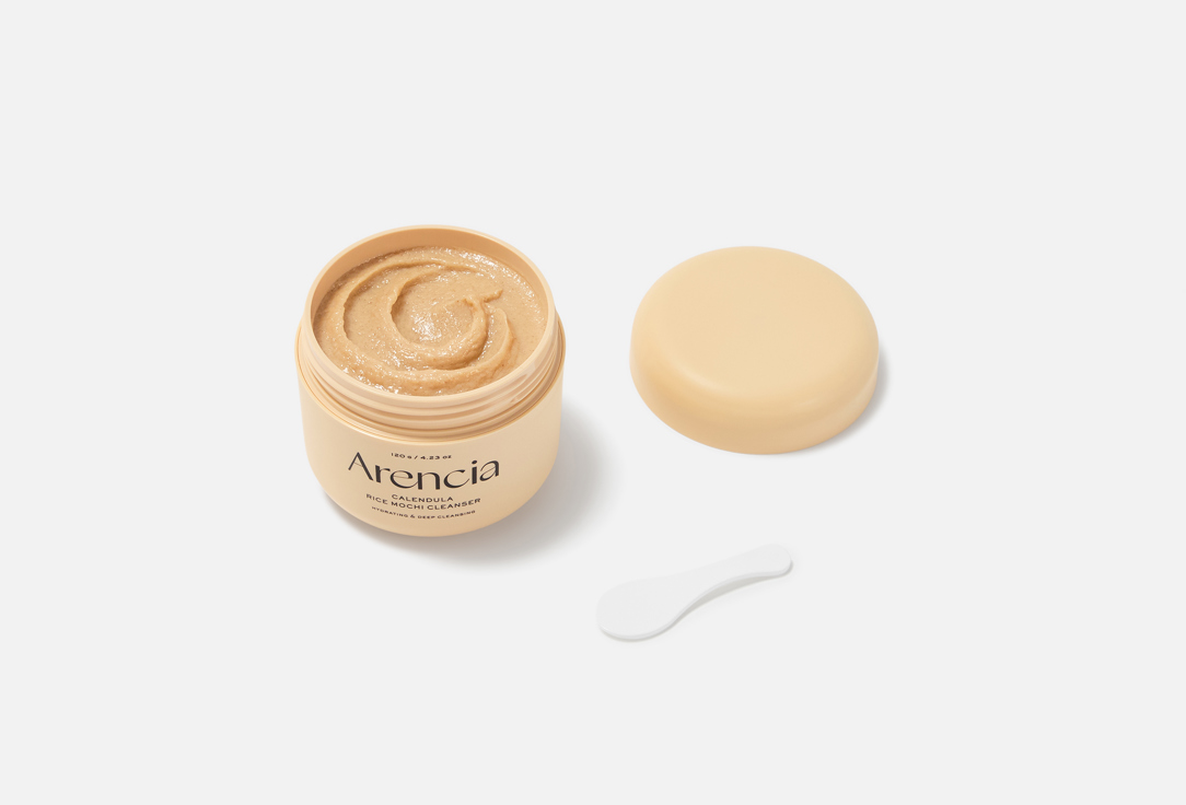 Arencia Cleansing Face Foam for Sensitive Skin Calendula Rice Mochi Cleanser 120 g Arencia Cleansing Face Foam for Sensitive Skin Calendula Rice Mochi Cleanser
