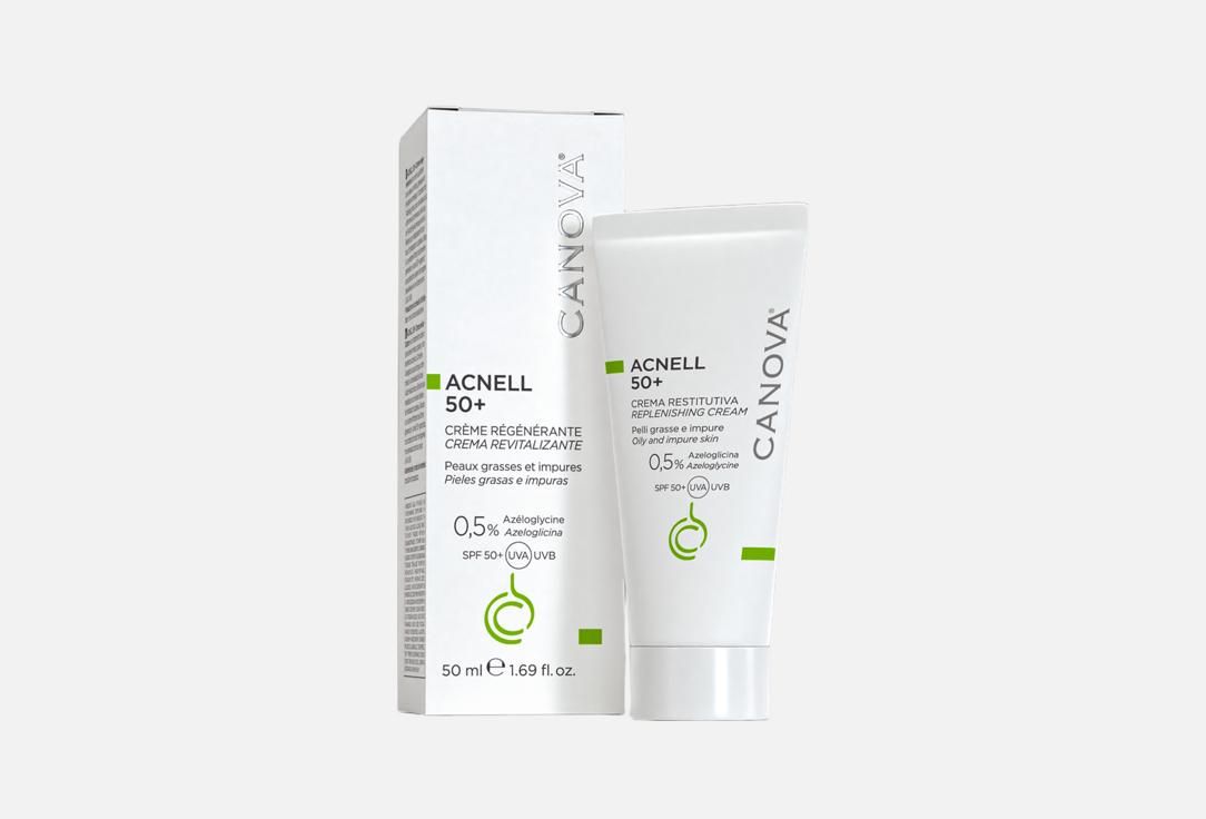 CANOVA seboregulating face cream SPF 50+ ACNELL 50+ REPLENISHING CREAM
