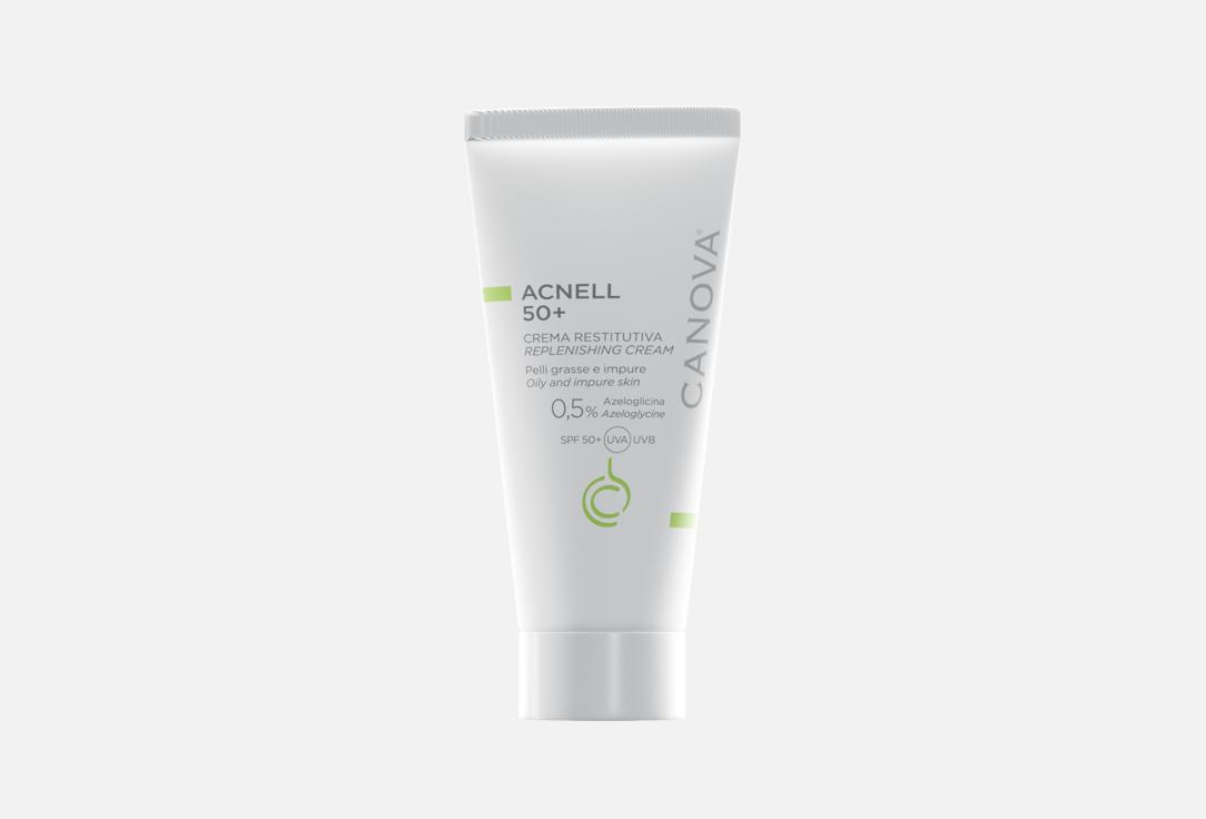 CANOVA seboregulating face cream SPF 50+ ACNELL 50+ REPLENISHING CREAM