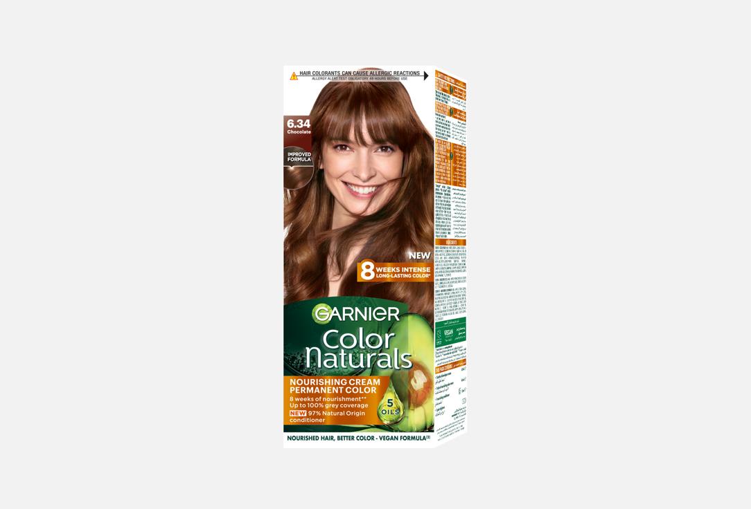 Garnier Краска для волос COLOR NATURALS 6.34, Chocolate 1 шт Garnier Краска для волос COLOR NATURALS