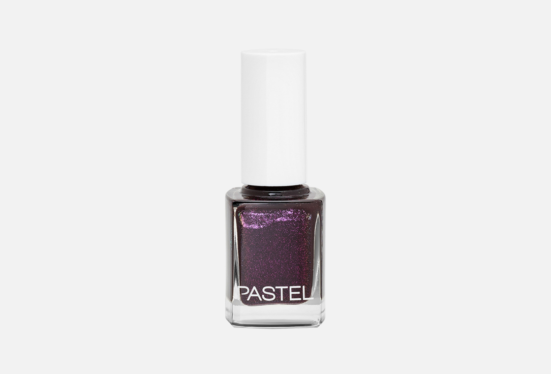 Pastel Cosmetics Glossy Nail Lacquer Nail Polish 401, Glittery deep purple 13 ml Pastel Cosmetics Glossy Nail Lacquer Nail Polish
