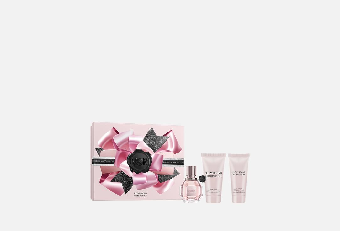Viktor & Rolf Gift Set: Eau de Parfum, Body Lotion, Body Cream FLOWER BOMB