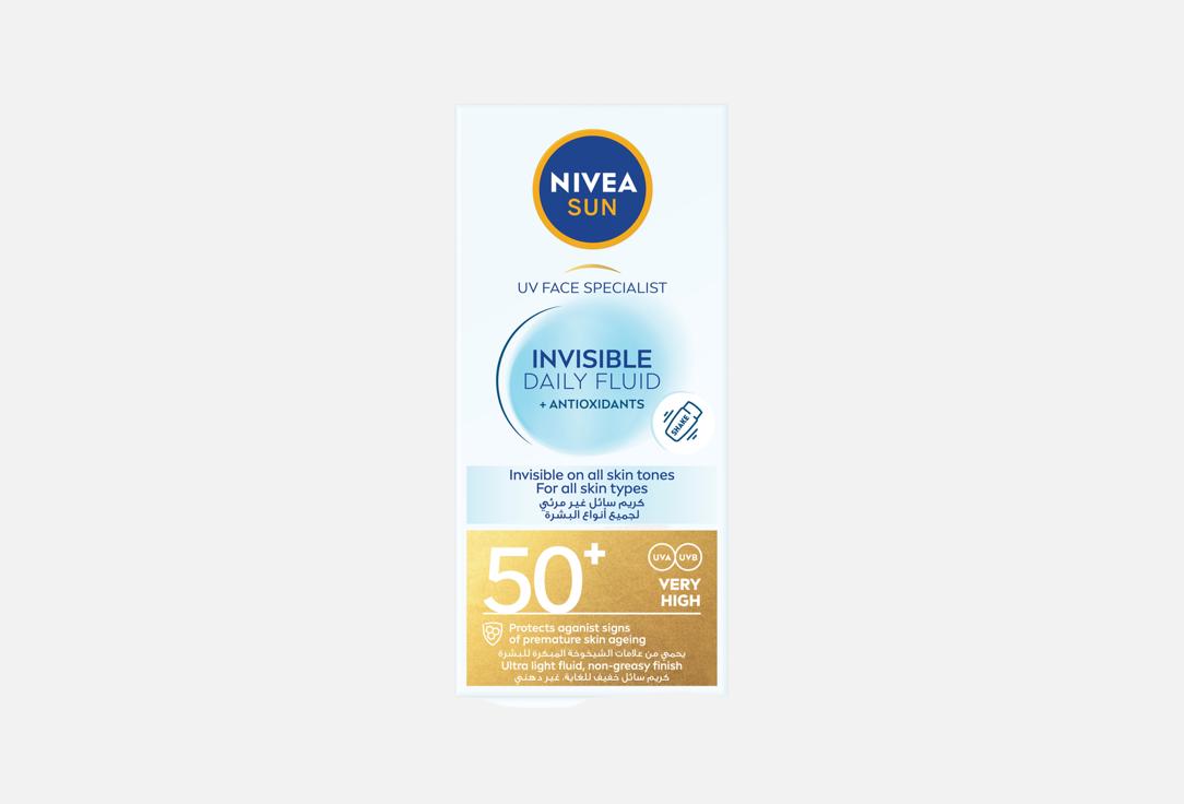 NIVEA Invisible lightweight daily face sunscreen SPF 50+ sun uv.invisble day fluid 40 ml NIVEA Invisible lightweight daily face sunscreen SPF 50+ sun uv.invisble day fluid
