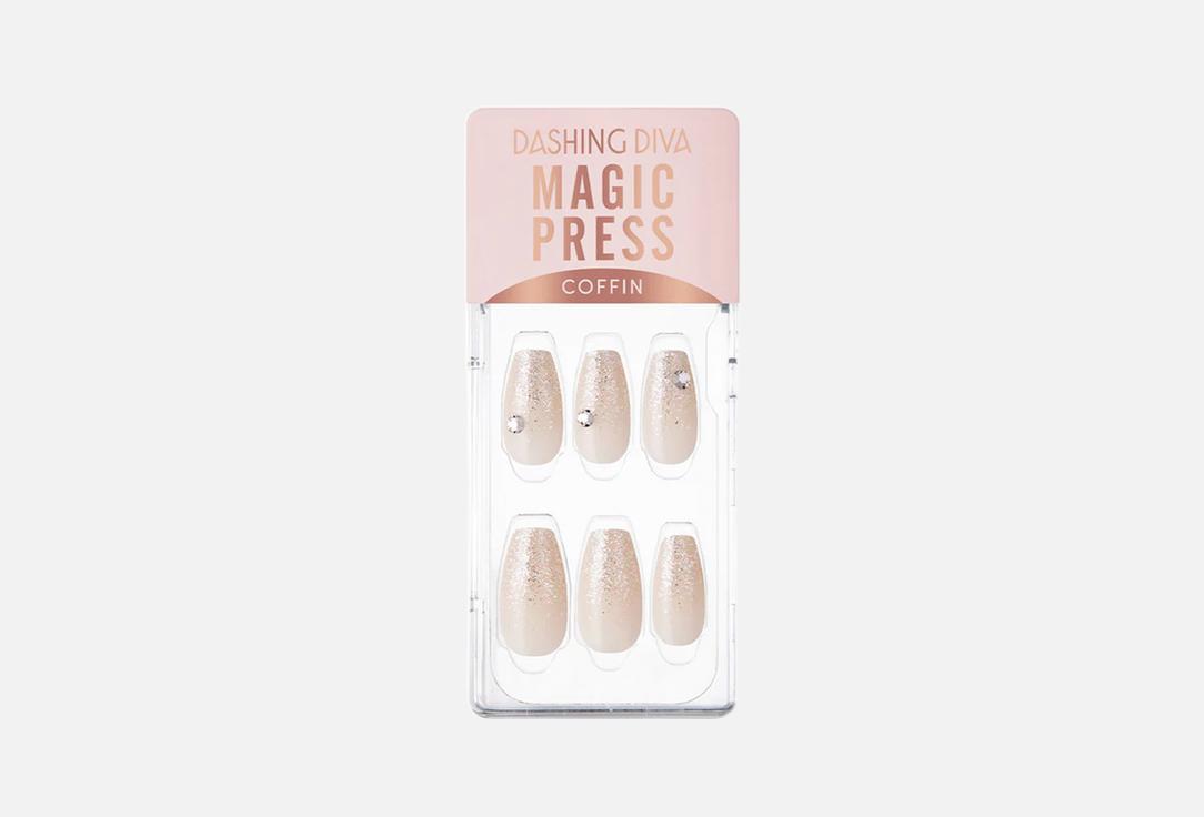Dashing Diva False nails MAGIC PRESS Crystal Champagne 30 pcs Dashing Diva False nails MAGIC PRESS