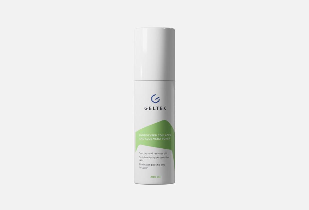 geltek Hydrating soothing toner Hydrolysed Collagen and Aloe Vera 200 ml geltek Hydrating soothing toner Hydrolysed Collagen and Aloe Vera