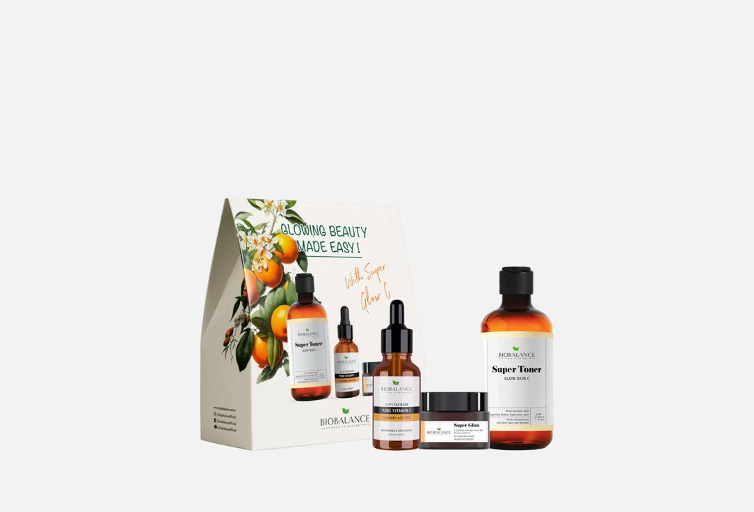 BIOBALANCE Toner & serum & cream gel set BUNDLE OF BIOBALANCE GLOW