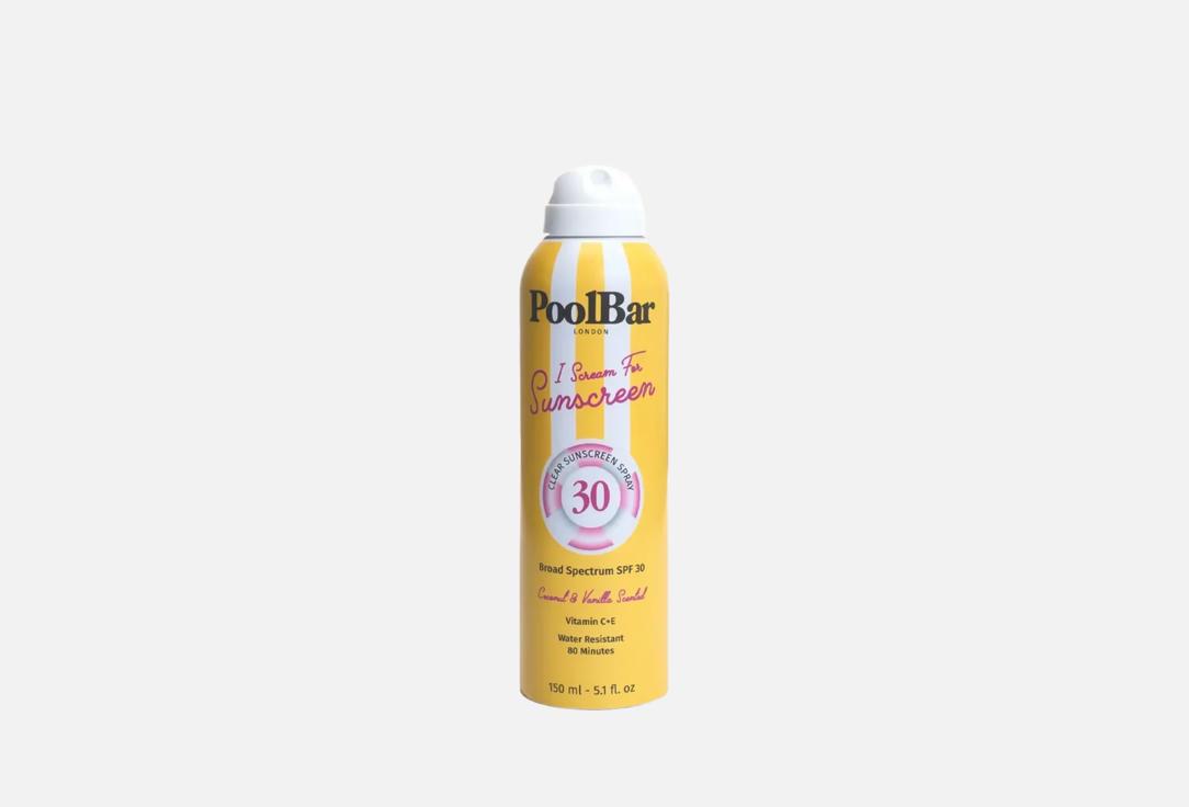 PoolBar London Clear Sunscreen Spray SPF 30 I Scream For Sunscreen
