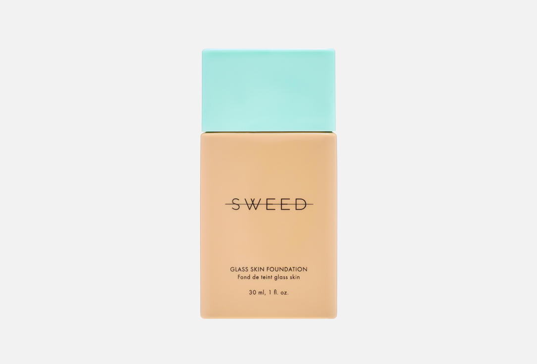 Sweed Moisturizing Fluid Foundation Glass Skin Foundation 02, Light n 30 ml Sweed Moisturizing Fluid Foundation Glass Skin Foundation