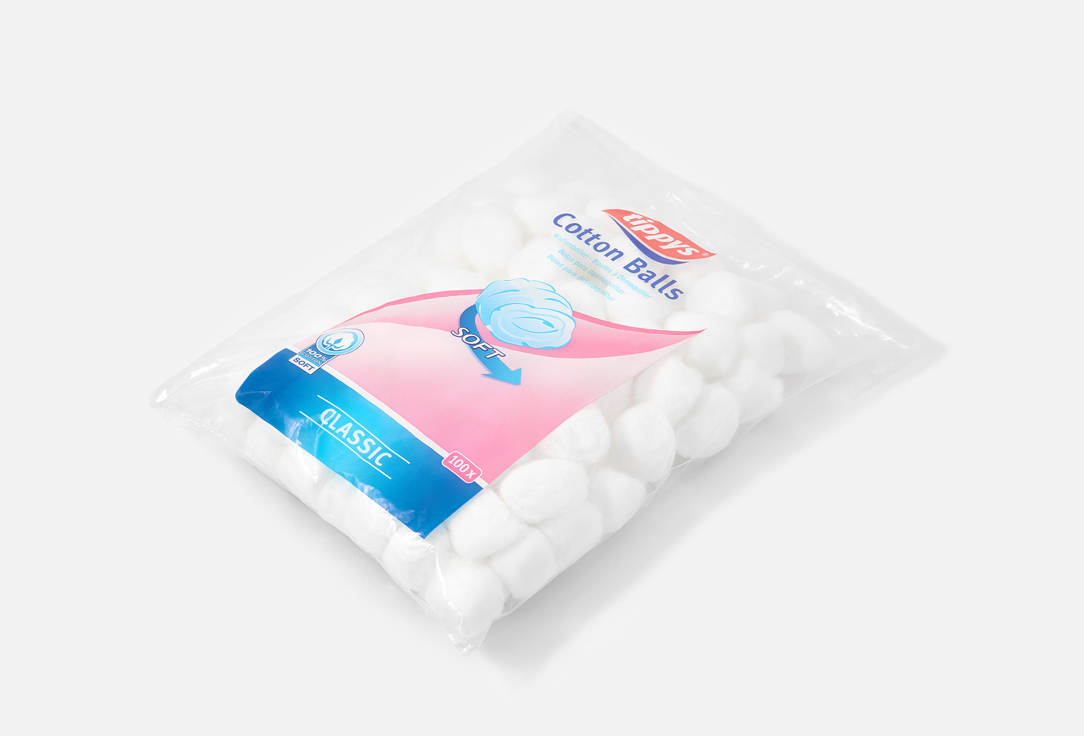 Tippys Skincare Cotton balls White Cotton balls 100 pcs Tippys Skincare Cotton balls White Cotton balls