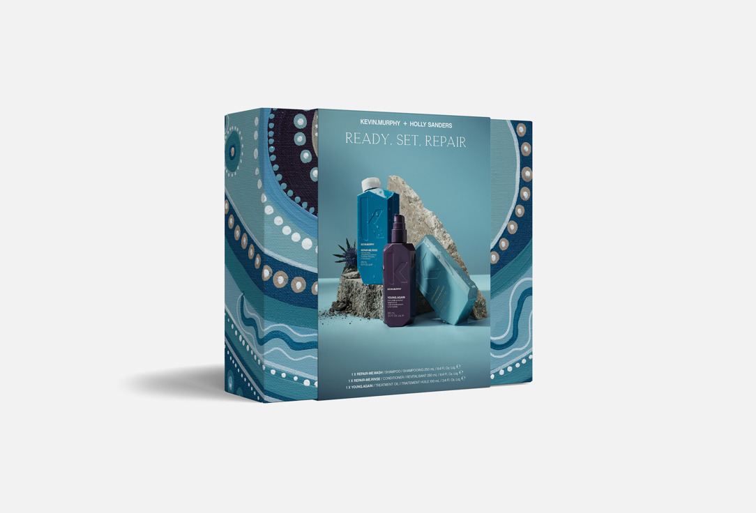 KEVIN.MURPHY shampoo & conditioner & leave-in oil set Ready Set Repair Holiday Kit 3 pcs KEVIN.MURPHY shampoo & conditioner & leave-in oil set Ready Set Repair Holiday Kit