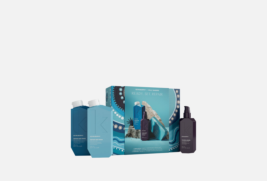 KEVIN.MURPHY shampoo & conditioner & leave-in oil set Ready Set Repair Holiday Kit 3 pcs KEVIN.MURPHY shampoo & conditioner & leave-in oil set Ready Set Repair Holiday Kit