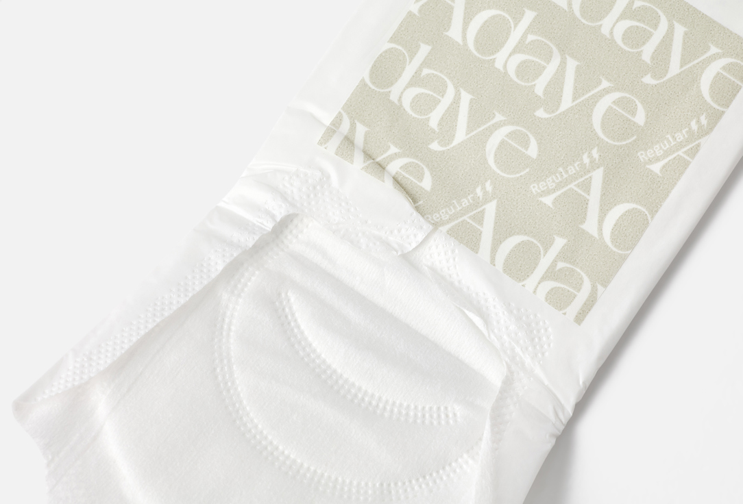 Adaye Organic biodegradable menstrual pads Rest-Assured Pads — Regular 140.8 g Adaye Organic biodegradable menstrual pads Rest-Assured Pads — Regular
