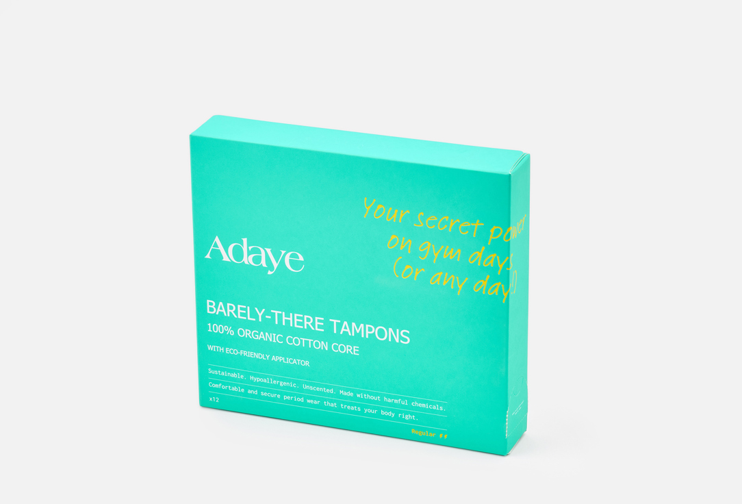 Adaye Organic cotton menstrual tampons Barely-There Tampons