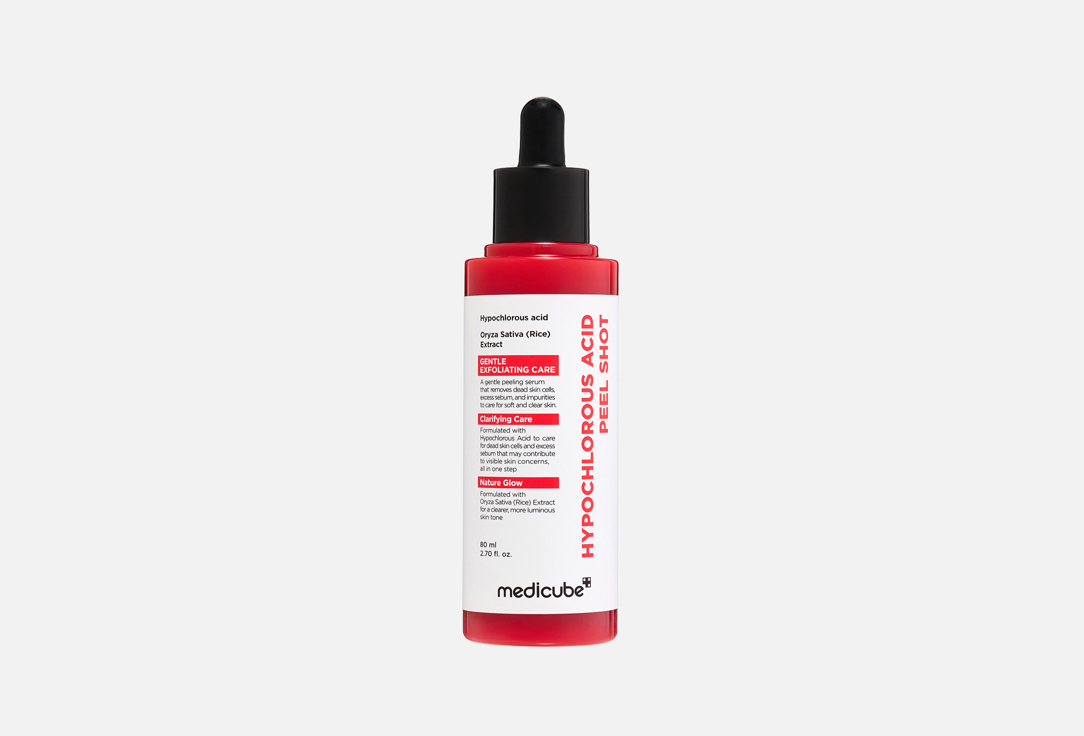 Medicube exfoliating smoothing face peel gel Hypochlorous Acid Peel Shot