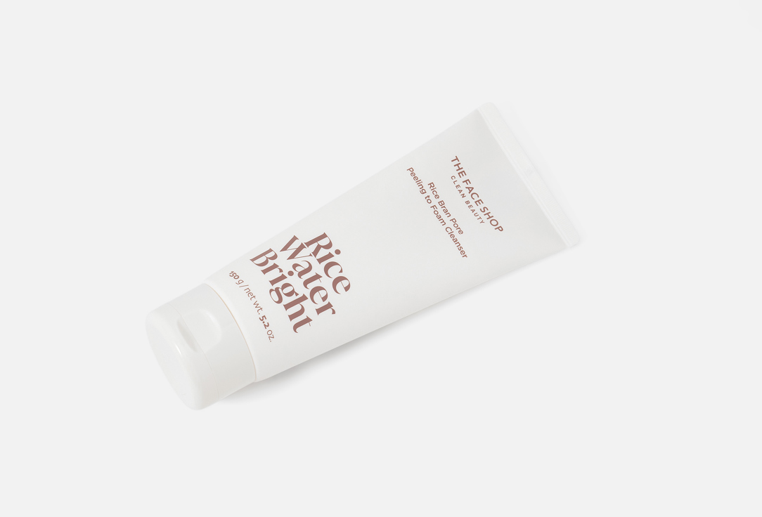 THE FACE SHOP Exfoliating Face Foam Cleanser rice water bright