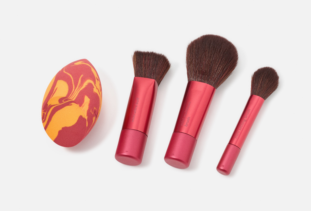 Real Techniques Makeup Brush & Sponge Set Blend + Jet