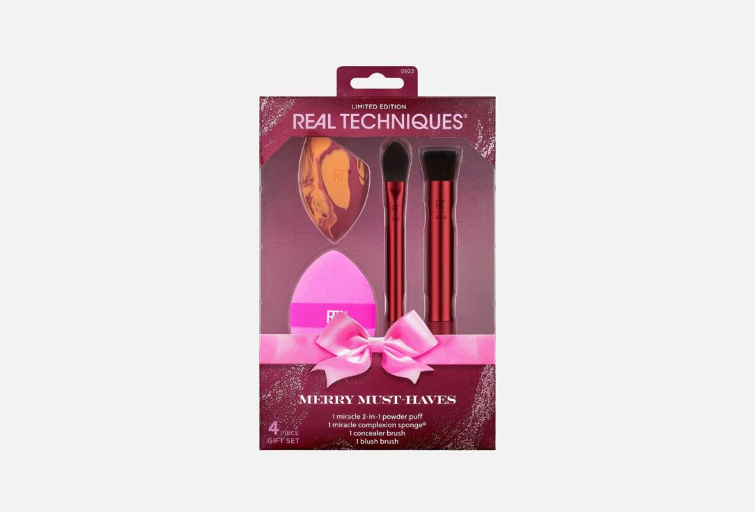 Real Techniques Makeup Brush & Sponge Set Merry Must Haves