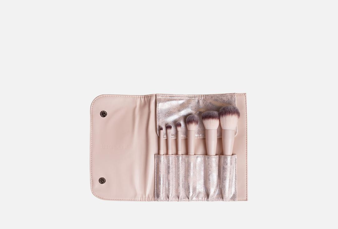 Inglot Набор кистей для макияжа в чехле Silver Case