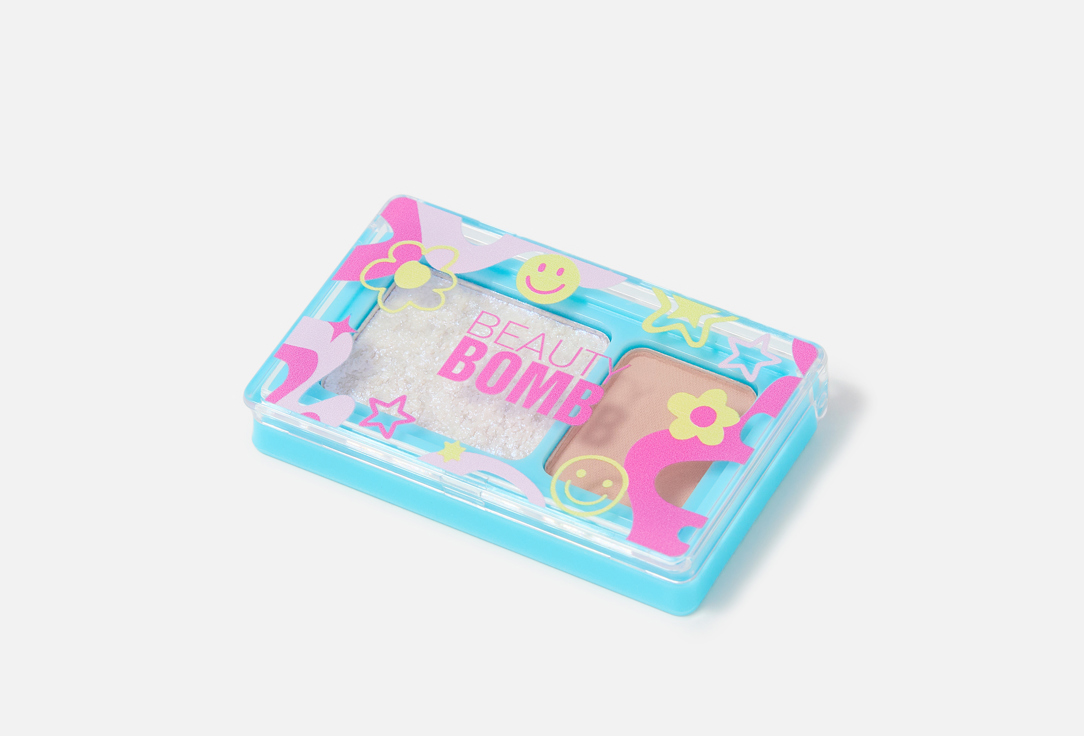 Beauty Bomb DUAL SOLID MATTE SPARKLING EYESHADOW PALETTE Double