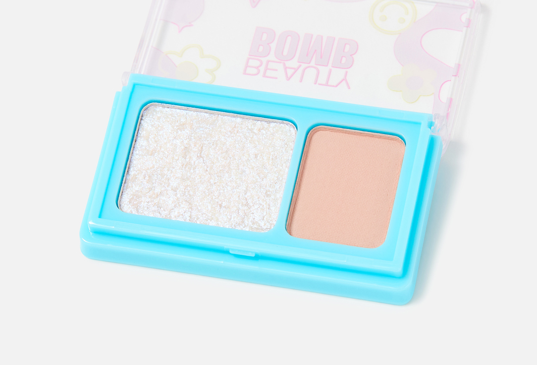 Beauty Bomb DUAL SOLID MATTE SPARKLING EYESHADOW PALETTE Double