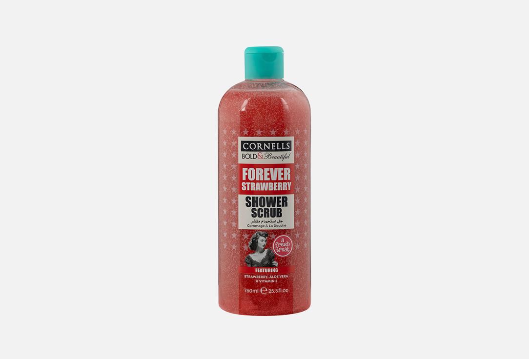 CORNELLS Exfoliating shower scrub FOREVER STRAWBERRY 750 ml CORNELLS Exfoliating shower scrub FOREVER STRAWBERRY