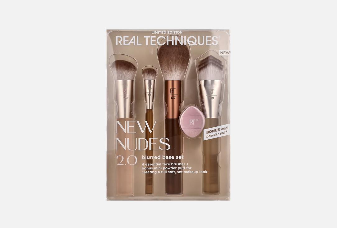 Real Techniques face makeup brush set New Nudes 2.0 Blurred