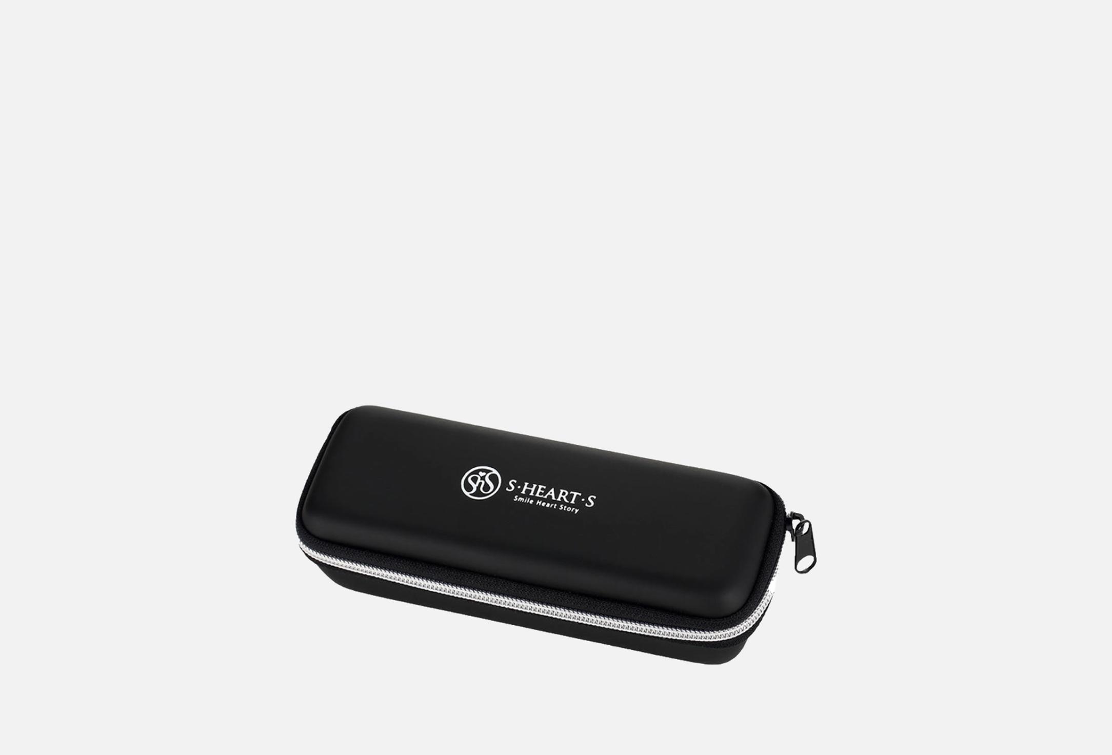 Short Brush Zipper Case  1 Black